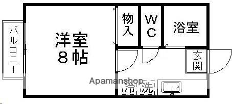 グリーンメゾン旭(1K/1階)の間取り写真