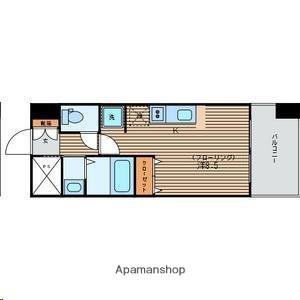 スクエア泉中央(ワンルーム/10階)の間取り写真