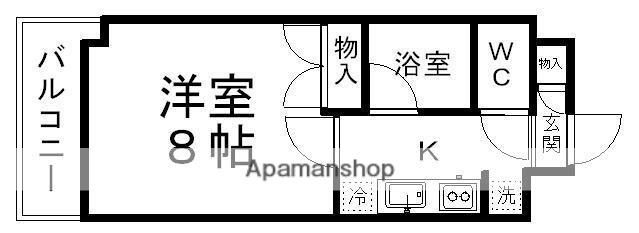 コージーコートこもれび館(1K/3階)の間取り写真