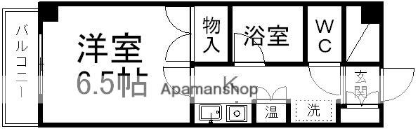 ロイヤルヒルズ鶴巻(1K/3階)の間取り写真