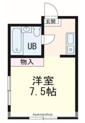 佐直ビル(1K/4階)の間取り写真