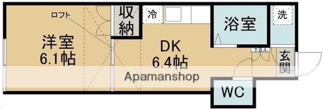 セレッソ(1DK/1階)の間取り写真