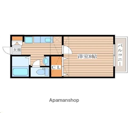 コリーヌ南光台Ⅱ番館(1K/1階)の間取り写真