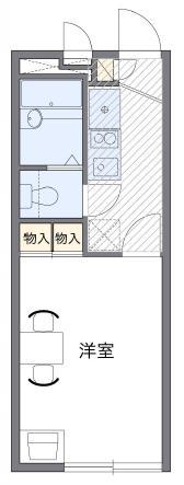 レオパレスエクセル歩坂町Ⅱ(1K/1階)の間取り写真