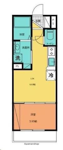 ドレスローザ(1LDK/3階)の間取り写真