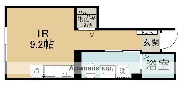 ユニテラス旭丘堤(ワンルーム/1階)の間取り写真