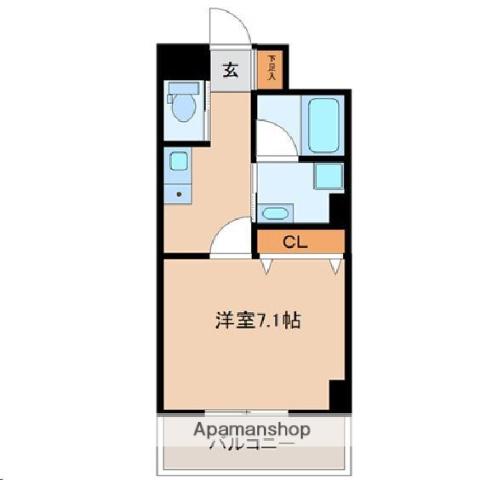 LUNA長町駅前(1K/8階)の間取り写真