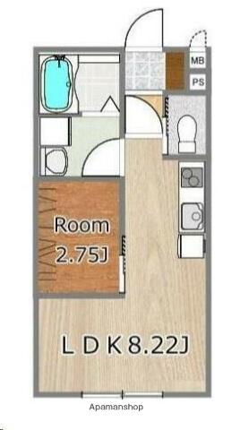 LE PRINTEMPS (1LDK/2階)の間取り写真