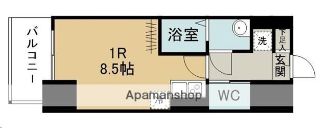 アルク北四番丁(ワンルーム/8階)の間取り写真