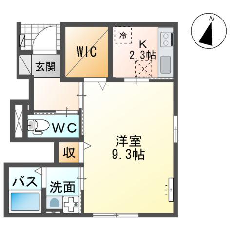 鶴が丘4丁目アパート(1K/1階)の間取り写真