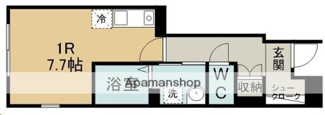 リノヴェルデ泉ケ丘(ワンルーム/1階)の間取り写真