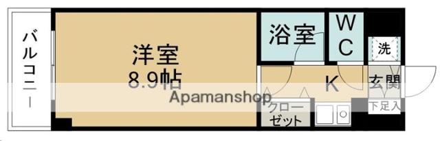 ホーユウコンフォルト南光台(1K/1階)の間取り写真