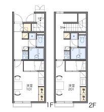 レオパレスリバティ(1K/2階)の間取り写真