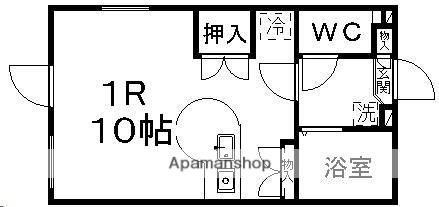 ロイヤルビレッジ通町(ワンルーム/1階)の間取り写真