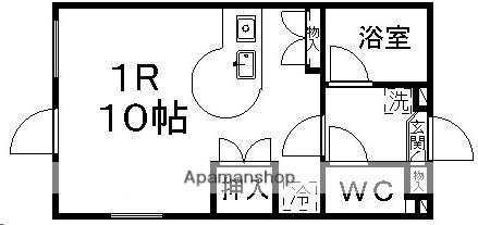 ロイヤルビレッジ通町(ワンルーム/2階)の間取り写真