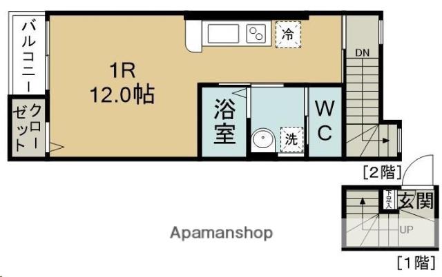 ティエラSATOH3号(ワンルーム/2階)の間取り写真