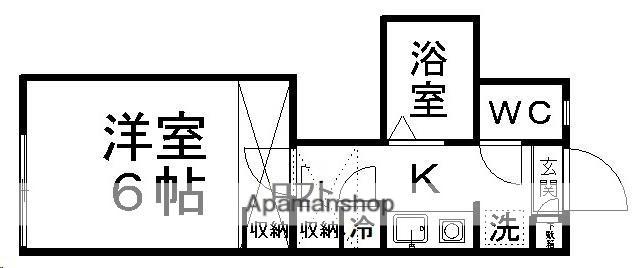 クレール菊田町(1K/1階)の間取り写真