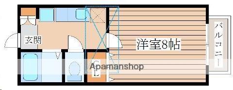 サンヒルズ国見1番館(1K/2階)の間取り写真