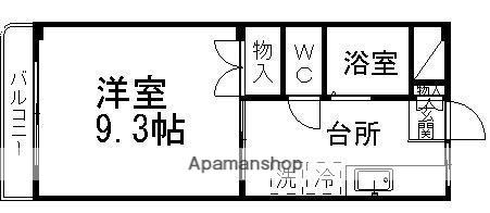 グリーンドミトリー(1K/1階)の間取り写真