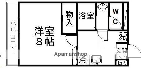 通町グリーンハイム(1K/3階)の間取り写真