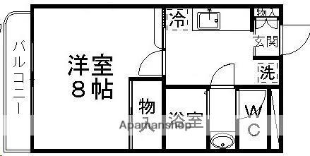 通町グリーンハイム(1K/1階)の間取り写真