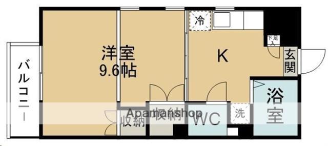 ラ・プチット・メゾン(1K/3階)の間取り写真