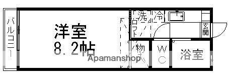 ティエラ早坂(1K/1階)の間取り写真