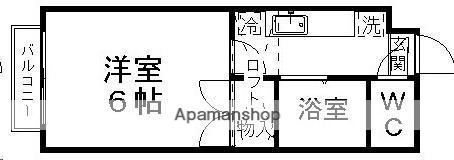 ベルトピア仙台4(1K/3階)の間取り写真