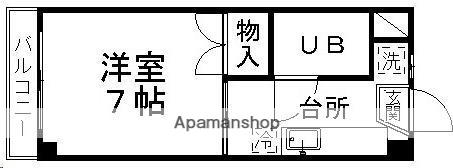 ドウェリング斎藤16(1K/2階)の間取り写真