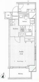 フィットエル仙台一番町(1K/3階)の間取り写真