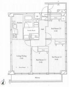 フィットエル仙台一番町(3LDK/14階)の間取り写真