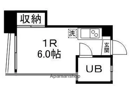 COKULAS八幡(ワンルーム/5階)の間取り写真