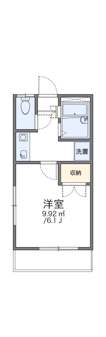 レオパレス中江(1K/2階)の間取り写真