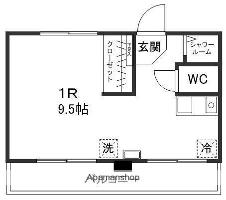 COKULAS春日町(ワンルーム/3階)の間取り写真