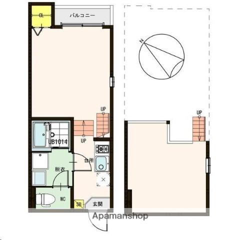 ETERNAL(1K/1階)の間取り写真