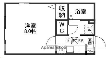 HOOP・Y(1K/1階)の間取り写真