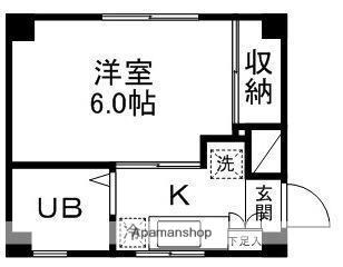 ハイツ高清(1K/2階)の間取り写真