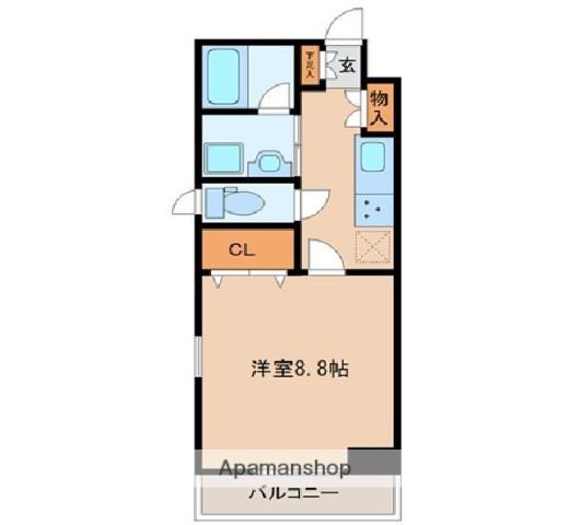 フレンドリー壱番館(1K/3階)の間取り写真