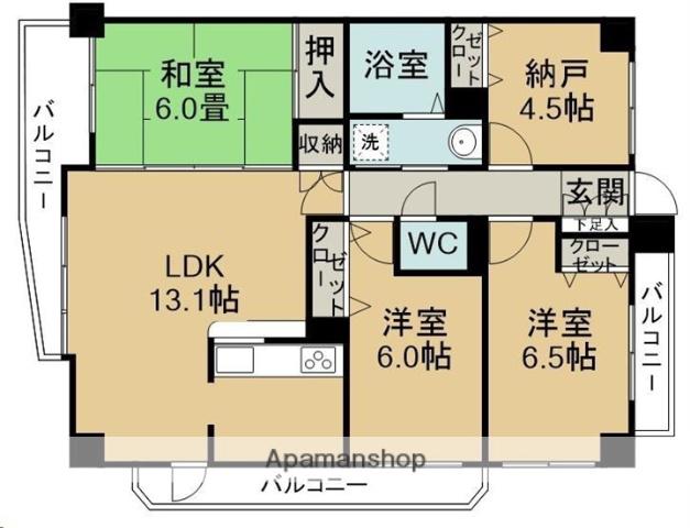 ニューヒルハウス(3SLDK/5階)の間取り写真