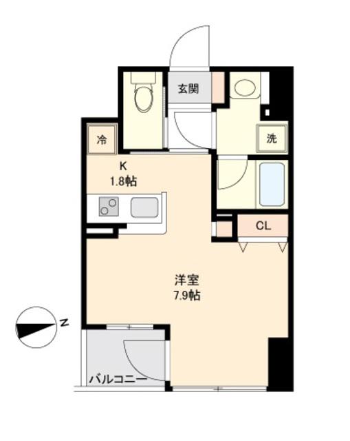 KDXレジデンス仙台駅東(ワンルーム/7階)の間取り写真