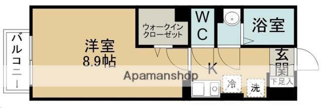サニー五月田・西(1K/1階)の間取り写真