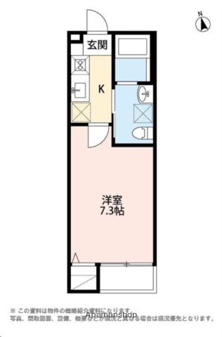 タマリンド長町(1K/3階)の間取り写真