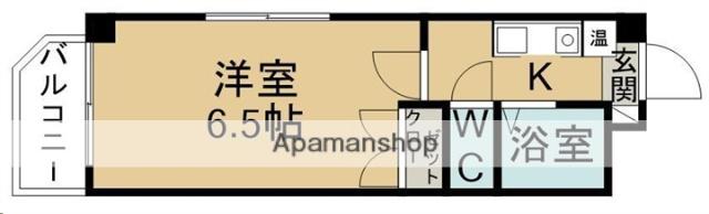 サンシティ柏木Ⅰ(1K/2階)の間取り写真