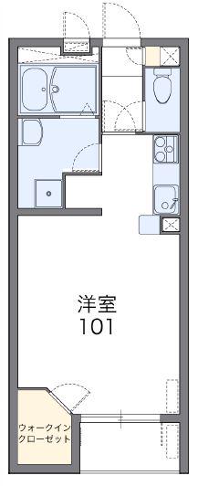 レオネクスト松木(1K/1階)の間取り写真