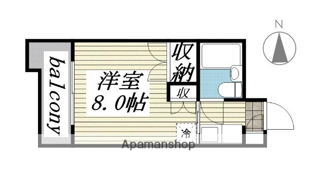 メゾン・ド・エルヴェ(ワンルーム/3階)の間取り写真