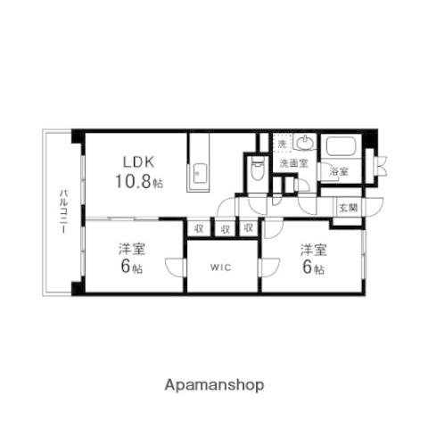 杜の丘レジデンス(2LDK/1階)の間取り写真