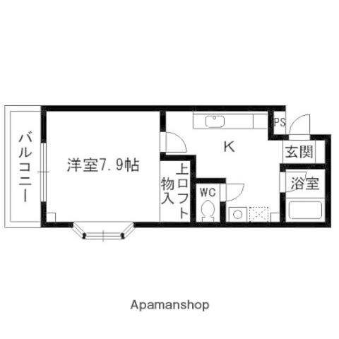 サクラパーク壱番館(1K/1階)の間取り写真