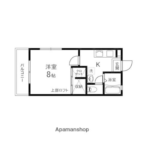 スウィートブライアUⅠ(1K/2階)の間取り写真