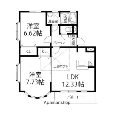 MOMO・エテルナーレ(2LDK/2階)の間取り写真