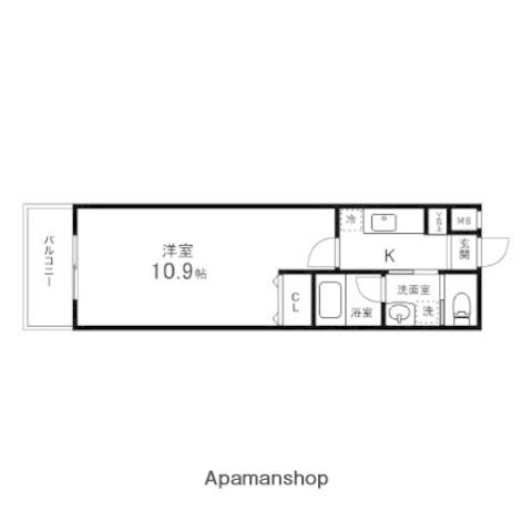 カーサヴェルデ春日町(1K/5階)の間取り写真